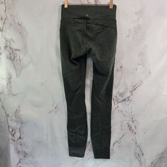 Prana Leggings Womens XS Green Moto Mid Rise Crop Short Length 7/8 - Picture 5 of 11